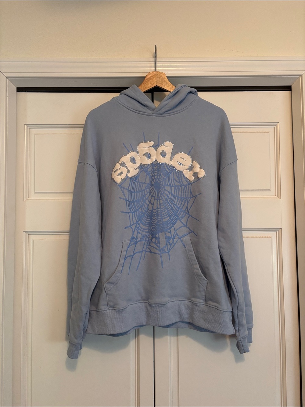 Sp5der Web Hoodie in 'Sky Blue’